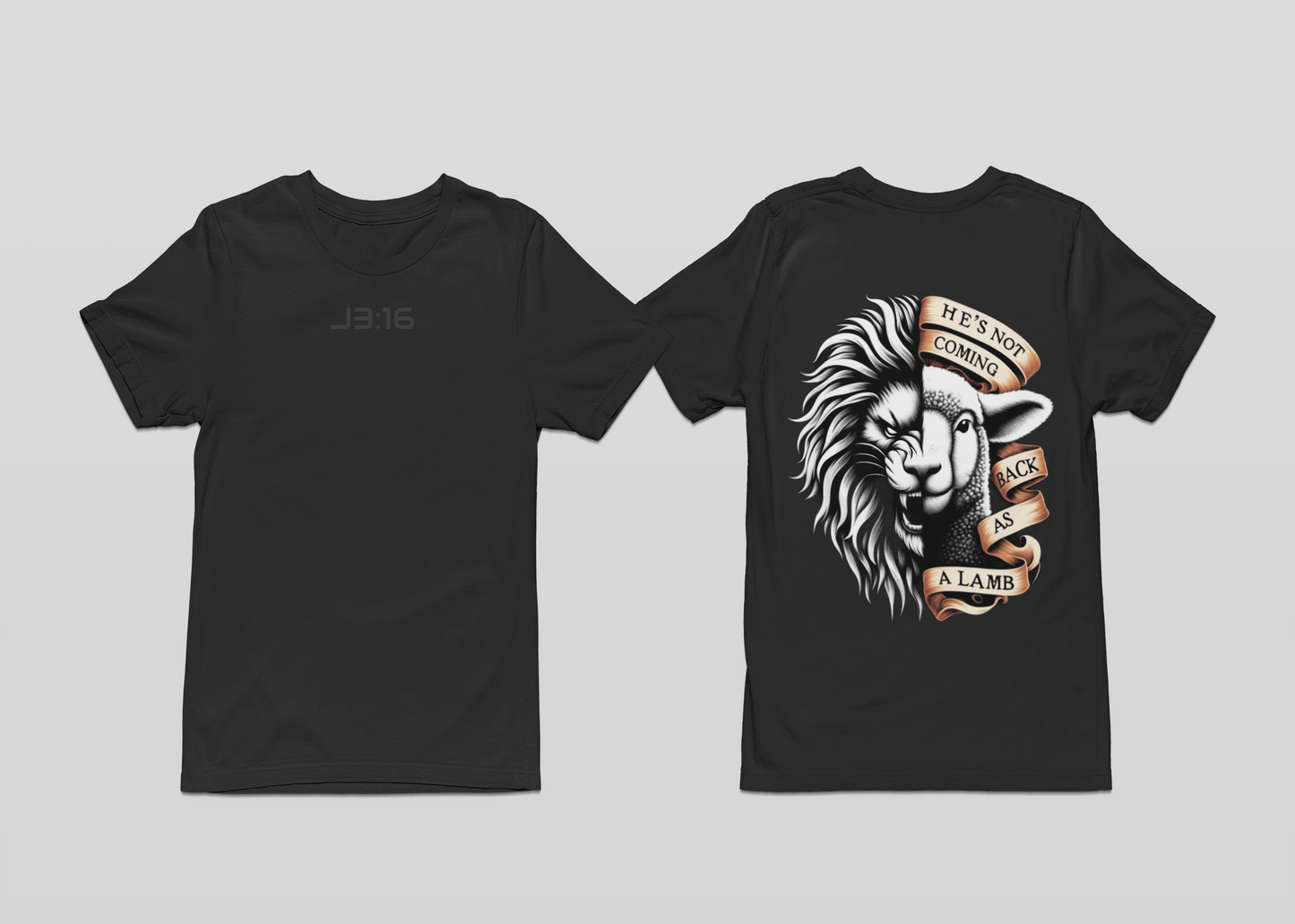 Lion of Judah T Shirt (Grey)-0